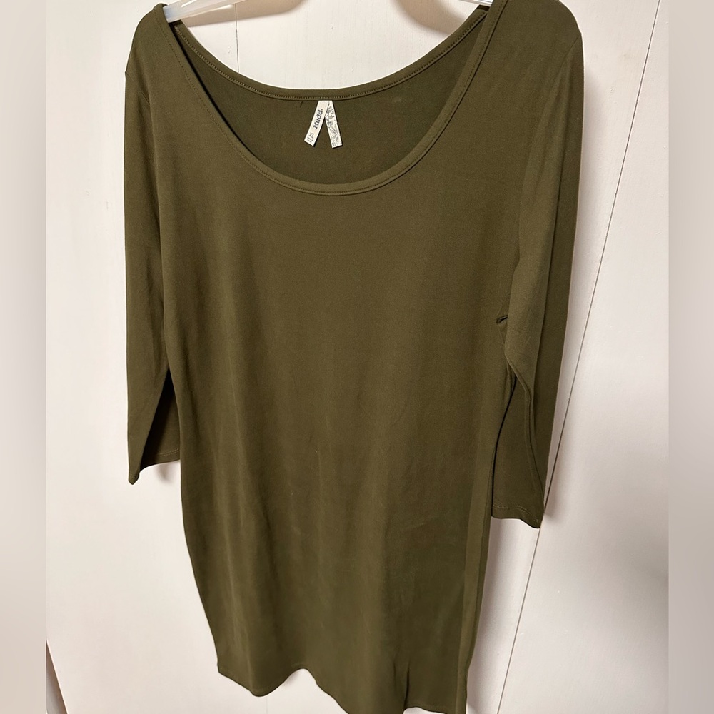 Mudd tshirt dress size XL olive green